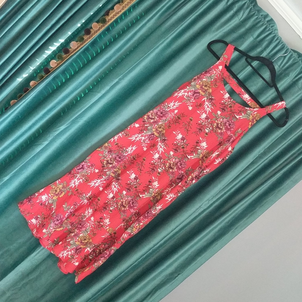 Red Floral Sundress